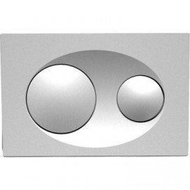 Serel P40 Uyumlu Mat Krom Kumanda Paneli – Gömme Rezervuar Düğme Takımı