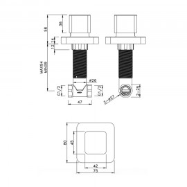 Kale K100 Ankastre Stop Valf