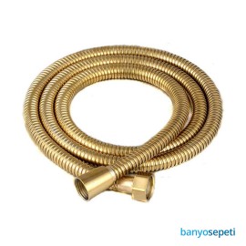Altın Banyo Bataryası El Duş Hortumu 150cm