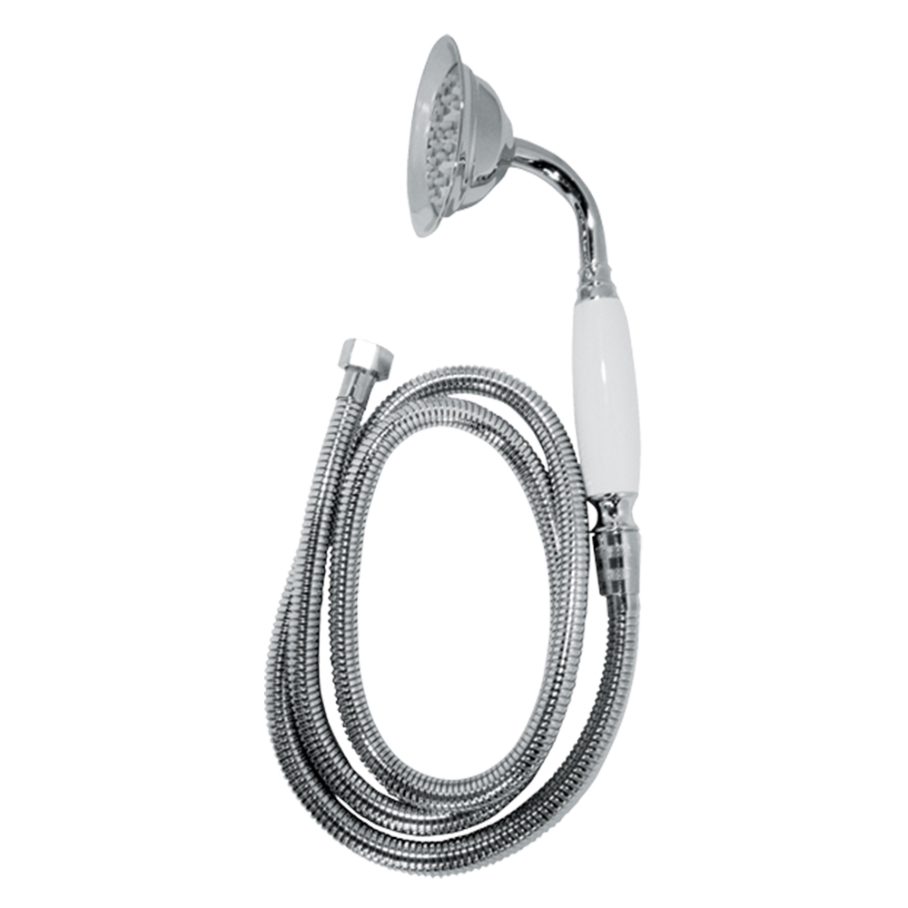 Krom El Duşu Seti – Seramik Saplı, 150 cm Spiral Hortumlu