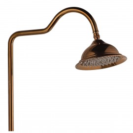 Rose Gold Bakır Vintage Robot Duş Seti – Rose Gold Bakır Banyo Bataryası Dahil