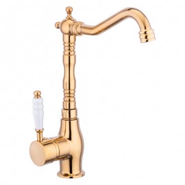 Valente Gold Altın Eviye Bataryası – 360° Döner Borulu, Su Tasarruflu