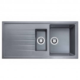 Atlante Antrasit 1,5 Göz Granit Eviye 100x50