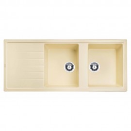 Atlante Krem Çift Göz Granit Eviye 120x50