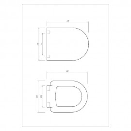 Kale Idea 48 cm Beyaz Yavaş Kapanır Klozet Kapağı