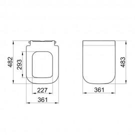 Kale Loft Beyaz Ultra Slim Smart Klozet Kapağı