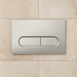 Kale İntegra Capsule Mat Krom Kumanda Paneli - Gömme Rezervuar Düğme Takımı