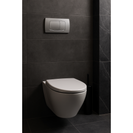 Penta Kalın Gömme Rezervuar Uyumlu Mat Krom Kumanda Paneli – Gömme Rezervuar Düğme Takımı