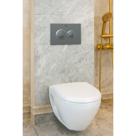 Bien Gömme Rezervuar Uyumlu Mat Krom Kumanda Paneli – Gömme Rezervuar Düğme Takımı