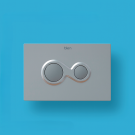 Bien Gömme Rezervuar Uyumlu Mat Krom Kumanda Paneli – Gömme Rezervuar Düğme Takımı