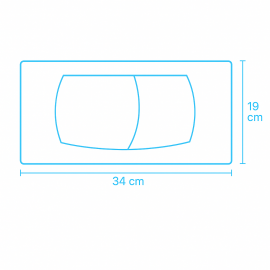 Geberit Twinline 30 Uyumlu Mat Krom Gömme Rezervuar Kumanda Paneli