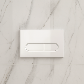 Kale İntegra Capsule Beyaz Kumanda Paneli - Gömme Rezervuar Düğme Takımı