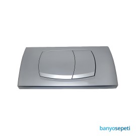 Adell Kalın Gömme Rezervuar Uyumlu Mat Krom Kumanda Paneli – Gömme Rezervuar Düğme Takımı