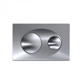 Serel P40 Uyumlu Parlak Krom Kumanda Paneli – Gömme Rezervuar Düğme Takımı