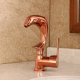 DolphinRose Yunus Figürlü Rose Gold Lavabo Bataryası – 360° Döner Başlık, Su Tasarruflu