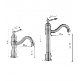 BlackLine Döner Borulu Mat Siyah Çanak Lavabo Bataryası