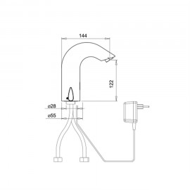 Kale Classic Dual Fotoselli Elektrikli Lavabo Bataryası