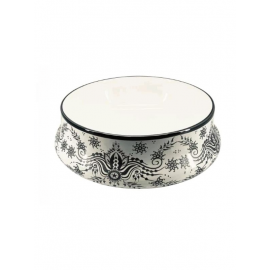 Ottoman Motif Desenli Seramik Tezgah Üstü Çanak Lavabo – 36x36 cm