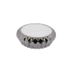 RoyalSilver Gümüş Yuvarlak Seramik Tezgah Üstü Çanak Lavabo – 42x42 cm