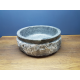 Gri Doğal Taş Yuvarlak Mermer Tezgah Üstü Lavabo – 42x42