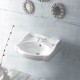 AngloWall Etajerli Duvara Monte & Kolon Ayak Uyumlu Seramik Lavabo – 60x54 cm, Beyaz AngloWall Etajerli Duvara Monte & Kolon Ayak Uyumlu Seramik Lavabo – 60x54 cm, Beyaz