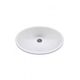 Turavit Oval Hilton Tip Tezgah Altı Lavabo 37x47 cm | Gömme Seramik Lavabo - Banyo Hilton Lavabosu
