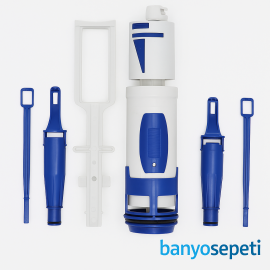 Geberit İnce Tip Gömme Rezervuar Boşaltma Grubu Komple (Sigma & Alpha Uyumlu) – 241.290.00.1