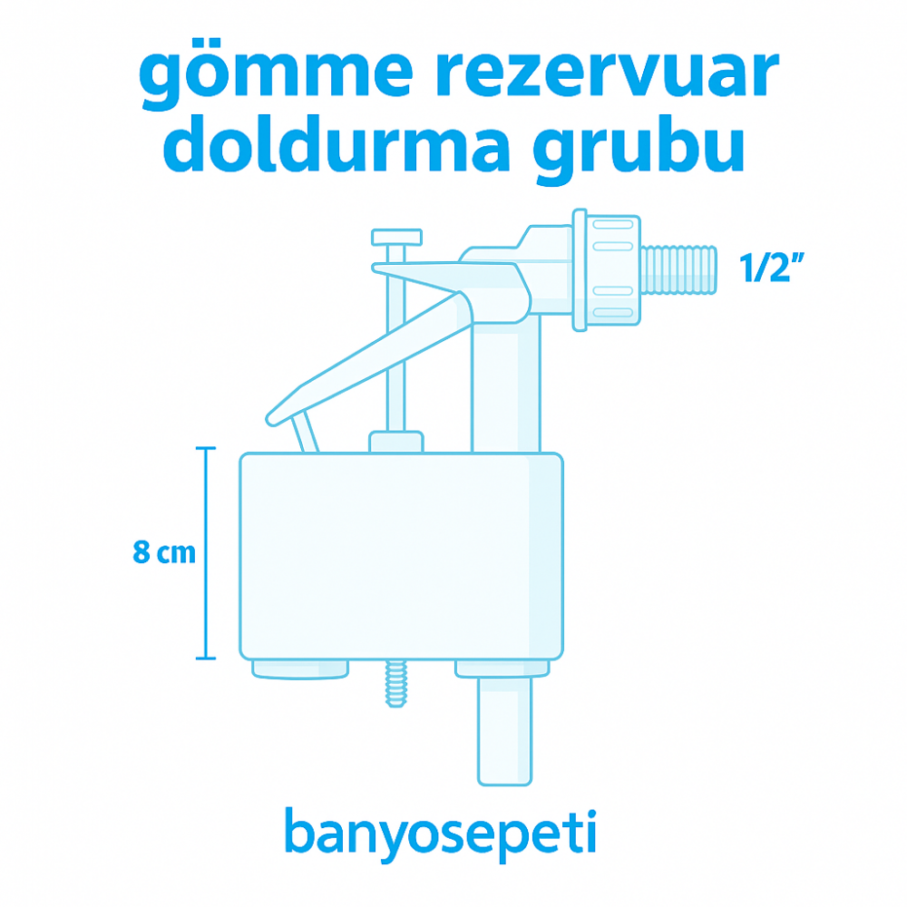 Penta Gömme Rezervuar Doldurma Grubu Şamandıra 1/2