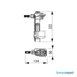 Wilco Gömme Rezervuar Doldurma Grubu Şamandıra 1/2