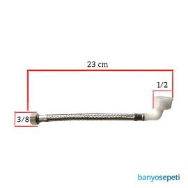 Newarc İnce Gömme Rezervuar Fleks Hortum