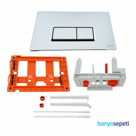 Pnömatik (Havalı) Gömme Rezervuar Butonu Mekanik Gömme Rezervuara Dönüştürme Vitra Panel Dönüştürme