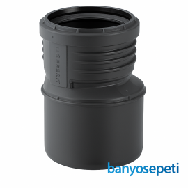 Geberit Silent-PP Sessiz Boru Sistemi Egzantrik Redüksiyon 50x40 mm – 390.271.14.1 | Pis Su Tahliye Adaptörü (Yüksek Ses Yalıtımlı)