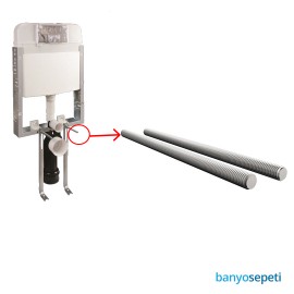 Fluidmaster Gömme Rezervuar Asma Klozet Bağlantı Tij Saplaması Rot Seti