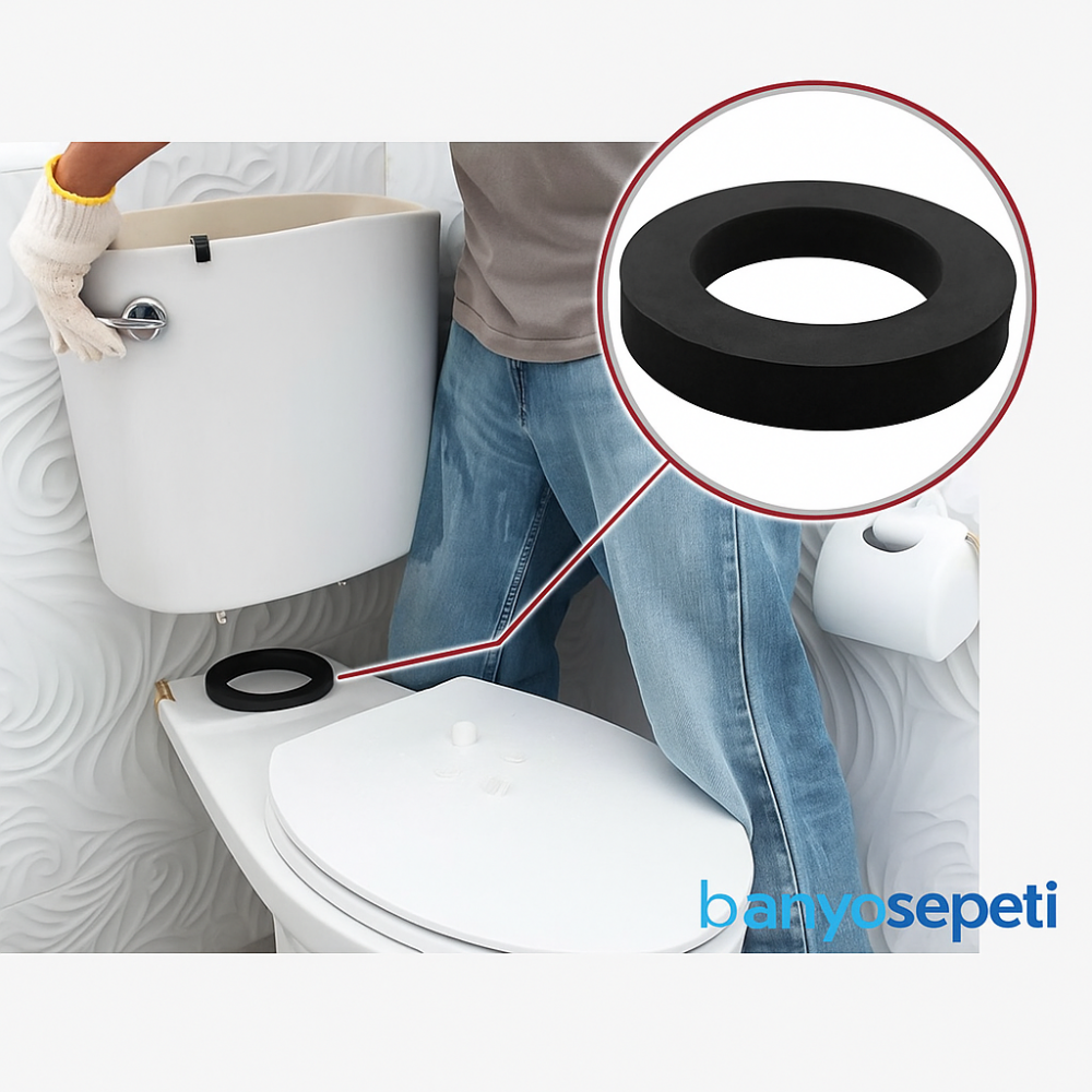 Güral Klozet Rezervuar Bağlantı Contası – Süngerli Köpük Conta (Universal Uyumlu)