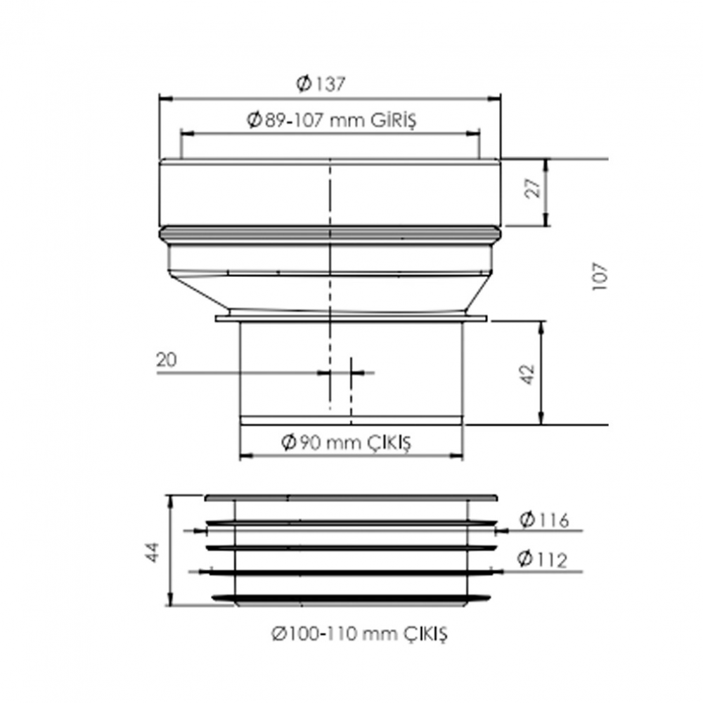 Boden 20 mm Eksantrik Kada