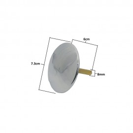 Universal Krom Kumandalı Küvet ve Jakuzi Gider Başlığı – Parlak Kapaklı Sifon Başlığı