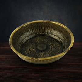 Antik Desenli Hamam Tası – Osmanlı Tuğrası Figürlü