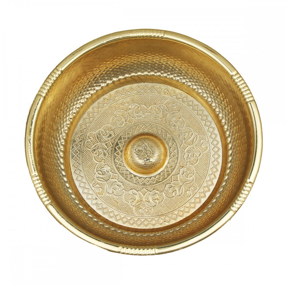 Gold Altın Osmanlı Tuğralı Figürlü Hamam Tası