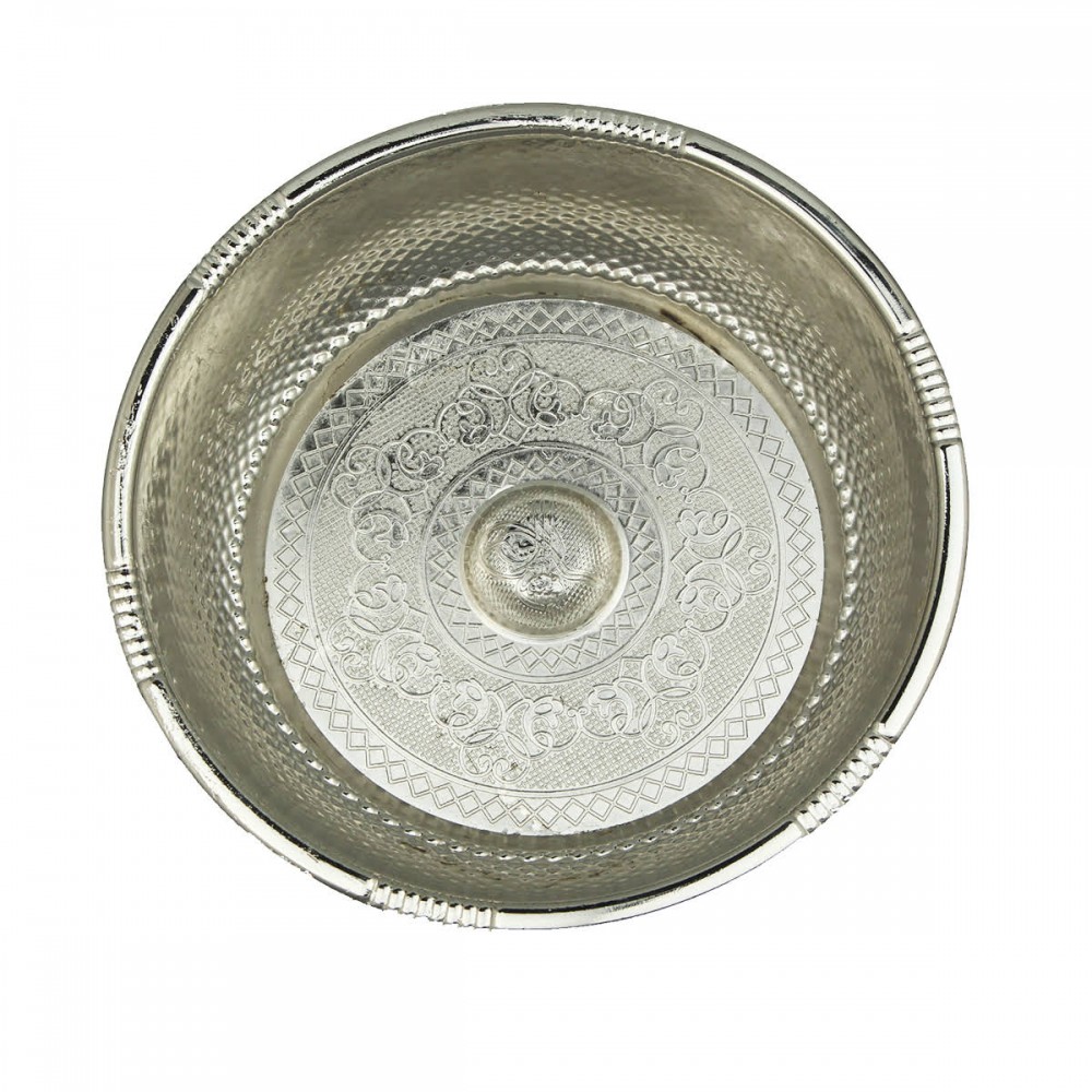 Krom Osmanlı Tuğralı Figürlü Hamam Tası
