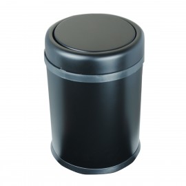 TurnBlack 5 Litre Mat Siyah Döner Kapaklı Çöp Kovası – Kompakt ve Şık Tasarım