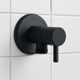 Mat Siyah Pirinç Taharet Musluğu