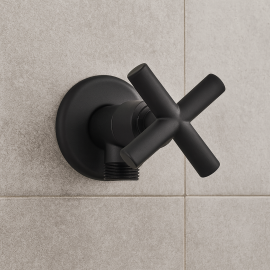 Mat Siyah Çapraz Kollu Taharet Musluğu