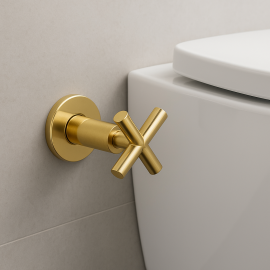 Altın Gold Gizli Taharet Musluğu – Stop Valf, Duvar İçi