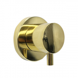 Altın Gold Gizli Taharet Musluğu – Stop Valf, Yuvarlak Kollu