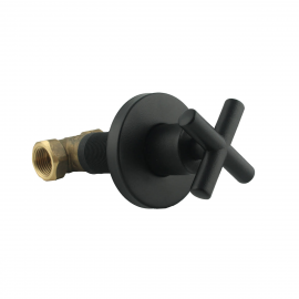 Mat Siyah Gizli Taharet Musluğu – Stop Valf, Duvar İçi