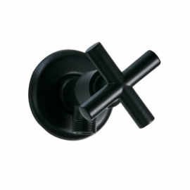 Mat Siyah Çapraz Kollu Taharet Musluğu