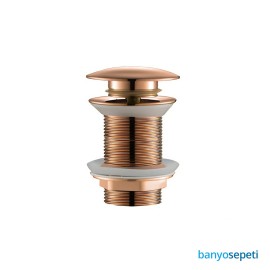 BAKIR ROSE GOLD LAVABO SİFONU POP UP