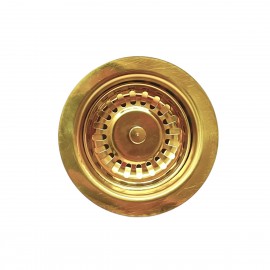 GoldLux Altın Gold Mutfak Süzgeci – 112 mm Paslanmaz Çelik