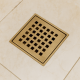 Antik Kare Yer Süzgeci 10x10 cm – Dekoratif Banyo & Islak Hacim Süzgeci