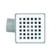 Beyaz Kare Yer Süzgeci 10x10 cm – Standart Banyo & Islak Hacim Süzgeci